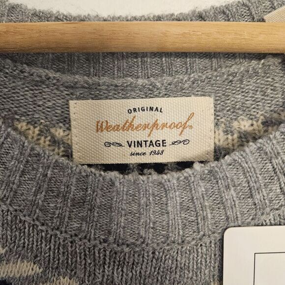 Weatherproof Vintage Gray Ladies Sweater Size Large / New With Tags - Picture 6 of 6